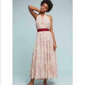 NWOT Anthropologie Lilka Marion Halter Maxi Dress